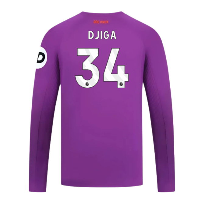 2024-2025 Wolves Long Sleeve Third Shirt (Djiga 34)-SoccerKits Hub | Buy Soccer Jerseys Online